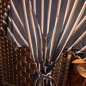 Emory park black and brown stripes size small jumper